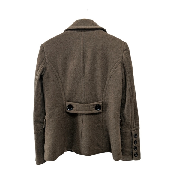 MICHAEL Michael Kors Collared Peacoat Olive Green M - Picture 9 of 13